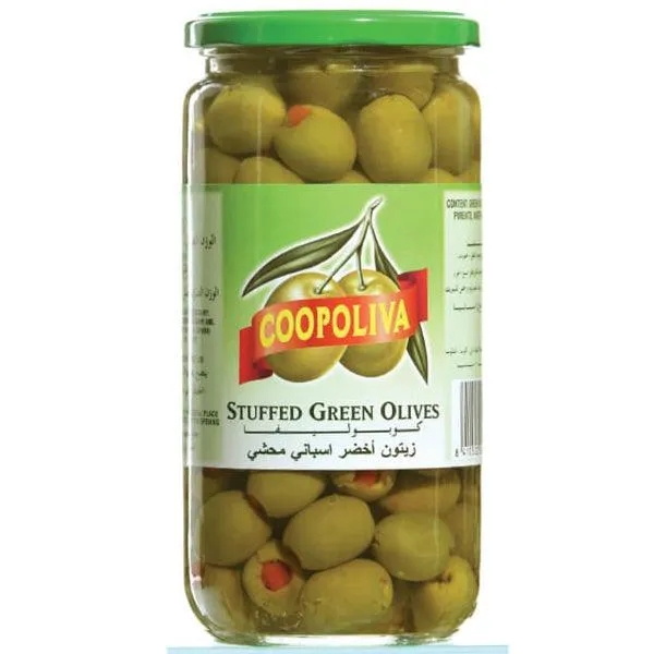 COOPOLIVA STUFFED GREEN OLIVES 280G