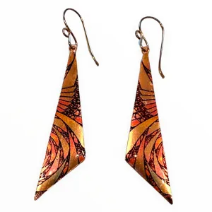 Copper Gleam Long Earrings(VF80)