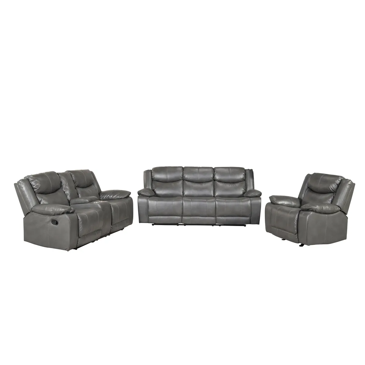 CozyComfort Reclining Loveseat with Center Console