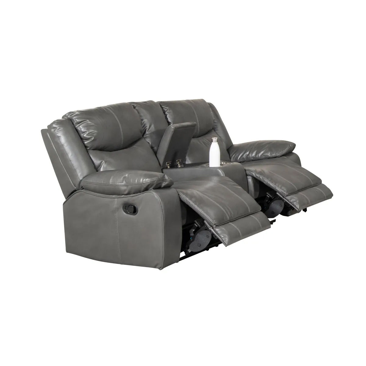 CozyComfort Reclining Loveseat with Center Console