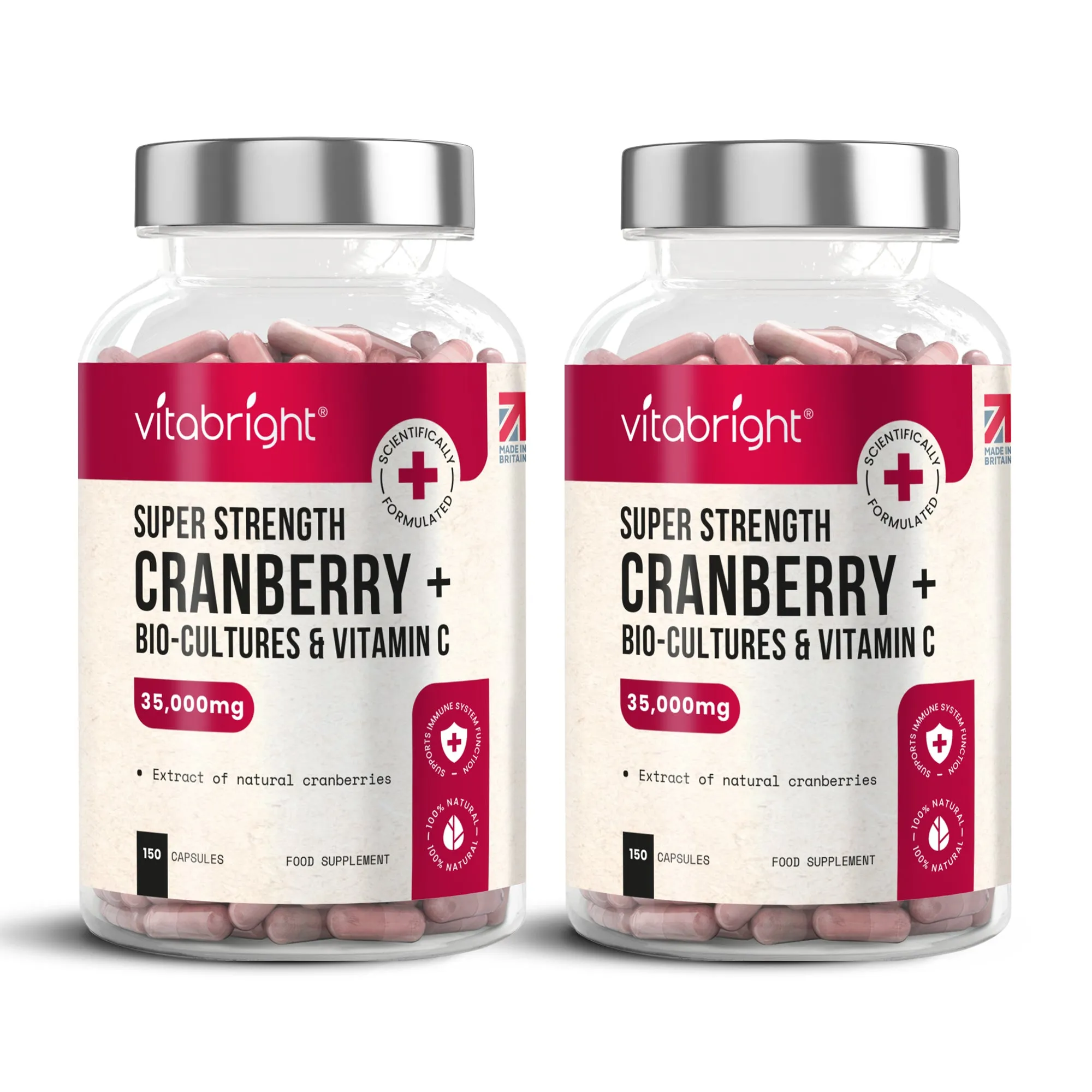 Cranberry Probiotic Complex - 3-in-1 Supplement for UTIs - 75-day supply