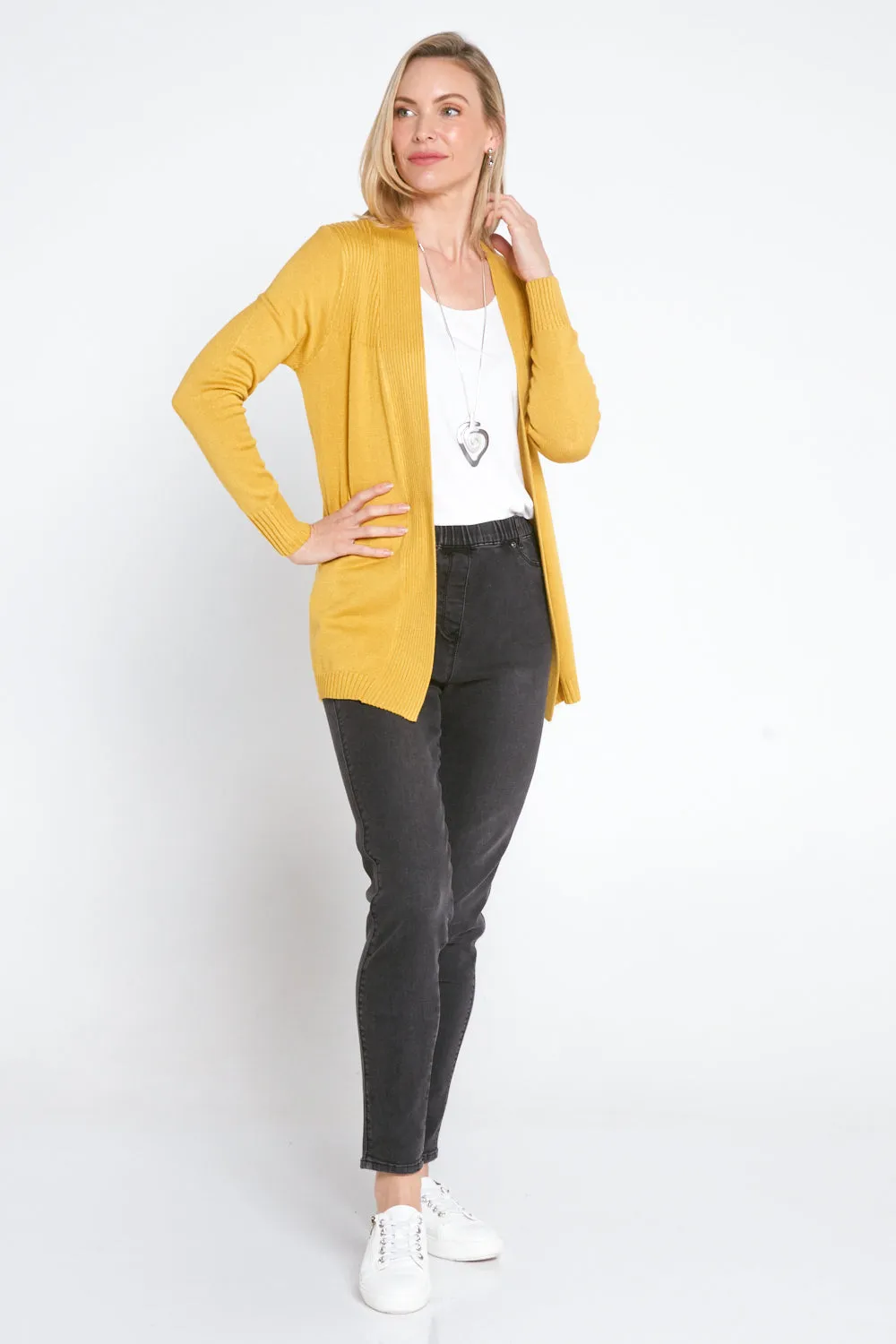 Dani Cotton Cardigan - Yellow