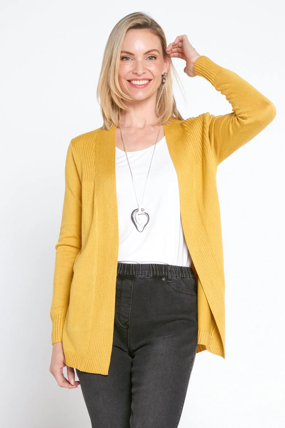 Dani Cotton Cardigan - Yellow