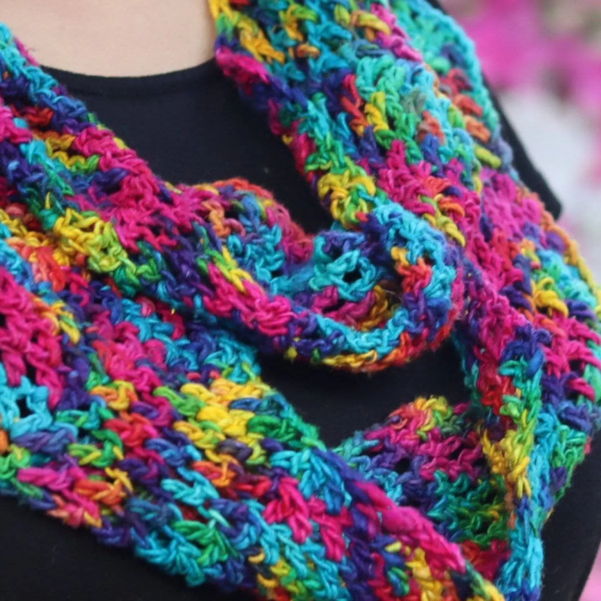 Darn Good Ripple Infinity Scarf Crochet Kit