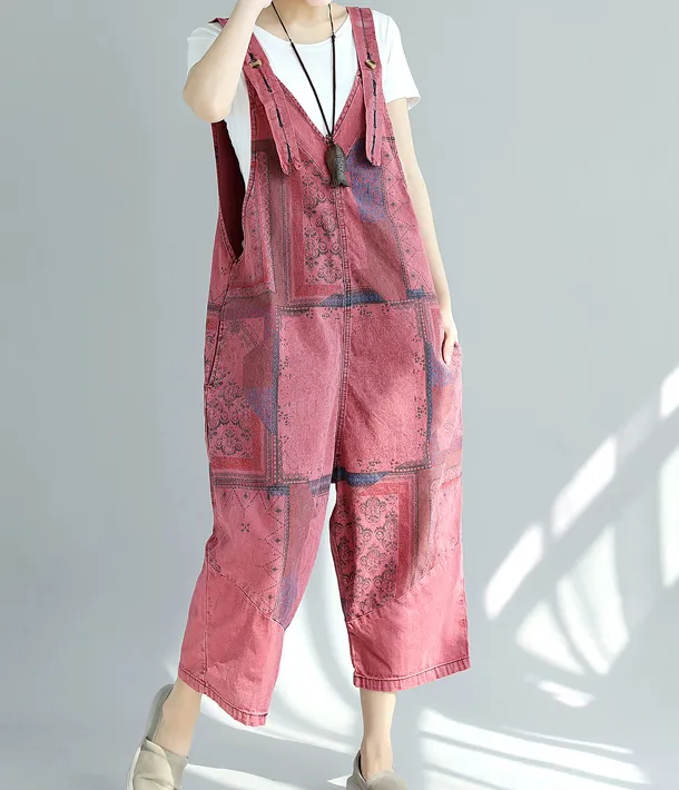 Denim Casual Spring Denim Overall Loose Short Women Jumpsuits QYCQ05114