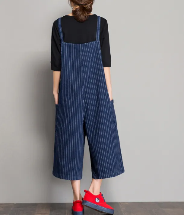 Denim Casual Spring Denim Overall Loose Short Women Jumpsuits QYCQ05116