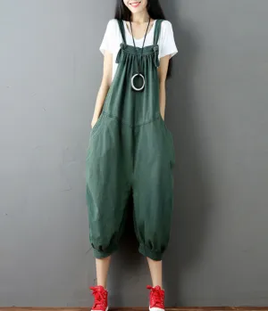 Denim Loose Casual Spring Summer Cotton Overall Women Jumpsuits QYCQ05162