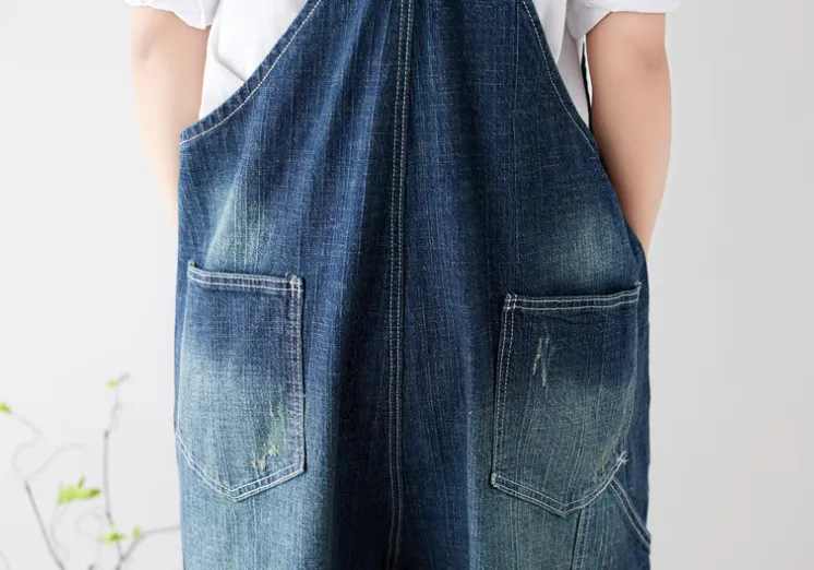 Denim Summer Denim Overall Loose Women Jumpsuits CNHK08026