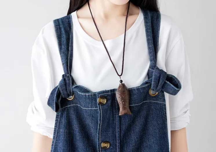 Denim Summer Denim Overall Loose Women Jumpsuits CNHK08026