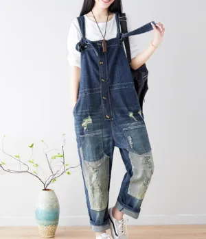 Denim Summer Denim Overall Loose Women Jumpsuits CNHK08026