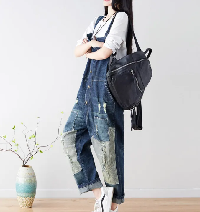 Denim Summer Denim Overall Loose Women Jumpsuits CNHK08026