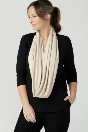 Desiree Infinity Scarf in Silt Bamboo