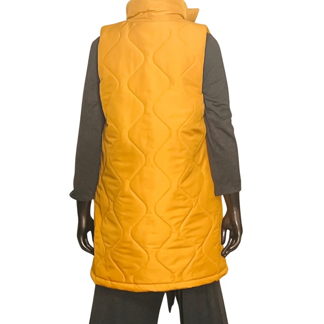 Devin Soft Quilted Mycra Pac Vest - Gold