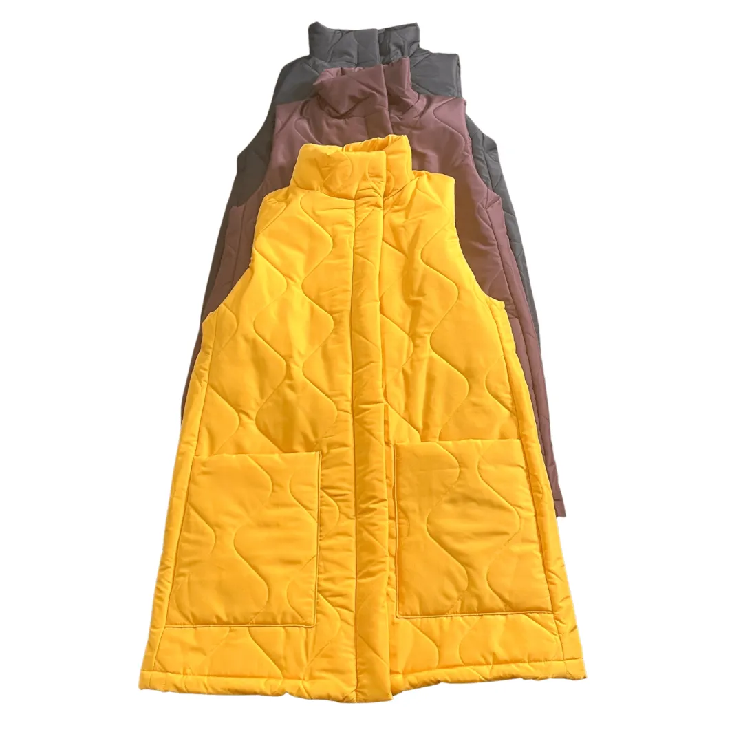 Devin Soft Quilted Mycra Pac Vest - Gold