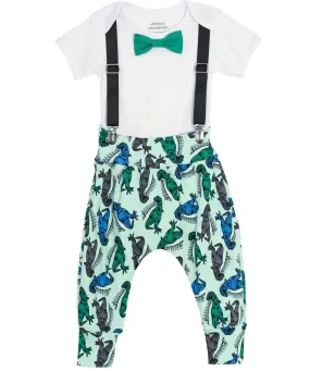 Dinosaur Print Pant Trendy Set by Noah's Boytique