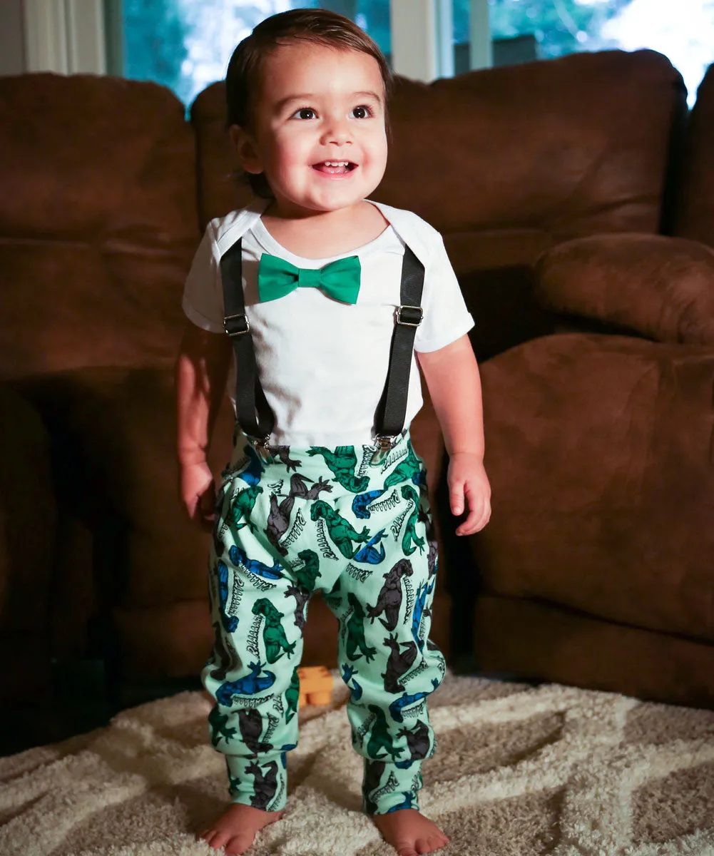 Dinosaur Print Pant Trendy Set by Noah's Boytique