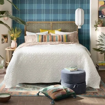 Diskus Plaid Peel and Stick Wallpaper Blue - Opalhouse designed with Jungalow