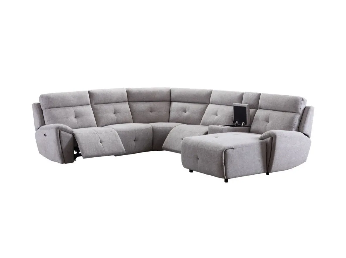 Elijah Power Reclining Sectional with Right/Left Side Chaise