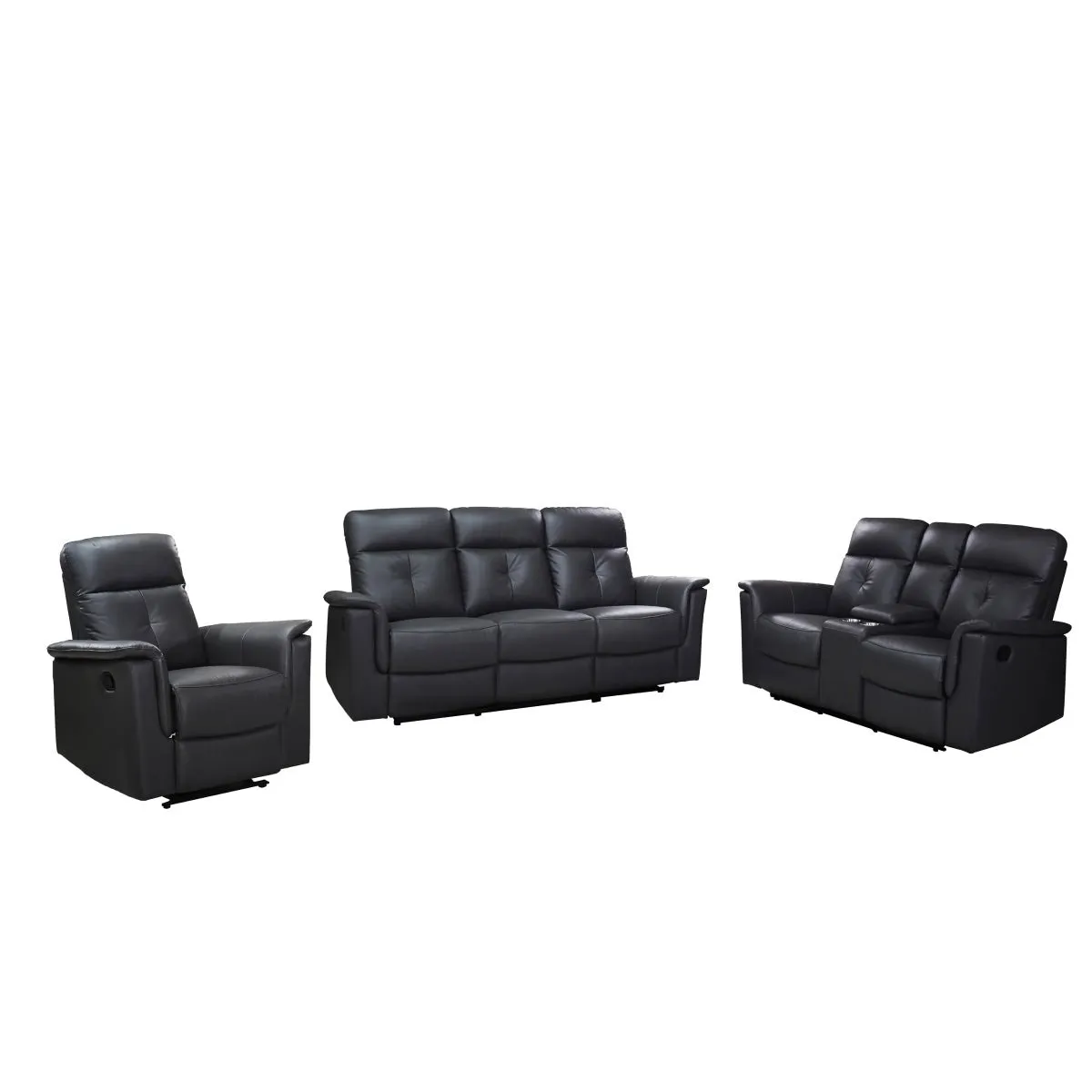 Ellesmere Dark Grey Reclining Set