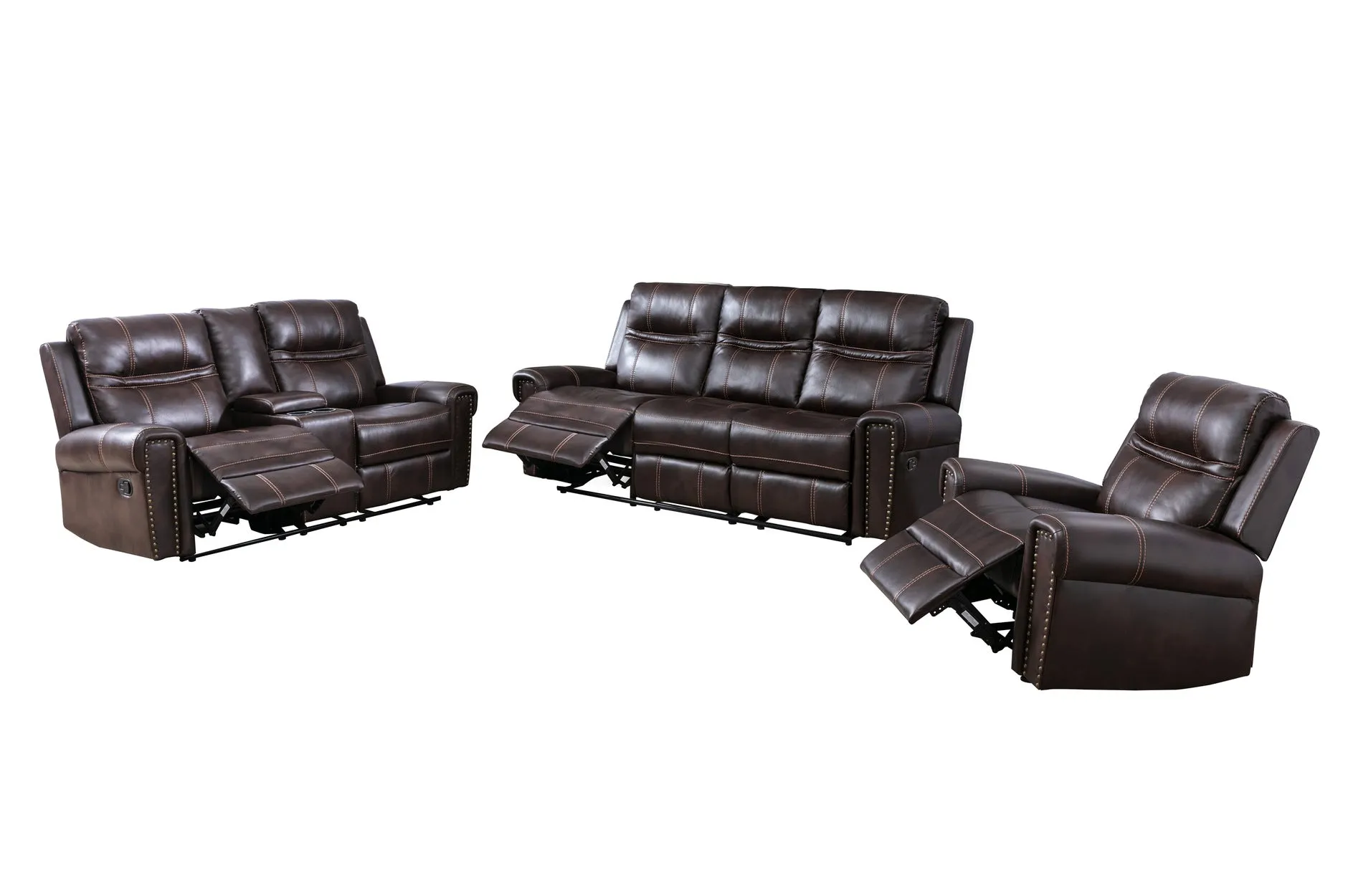 Emerson Brown Reclining Living Set