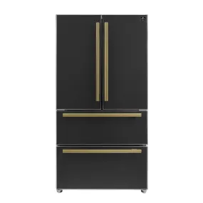 Forno Espresso 36" Black 19.2 cu. ft. Refrigerator FFRBI1820-36BLK