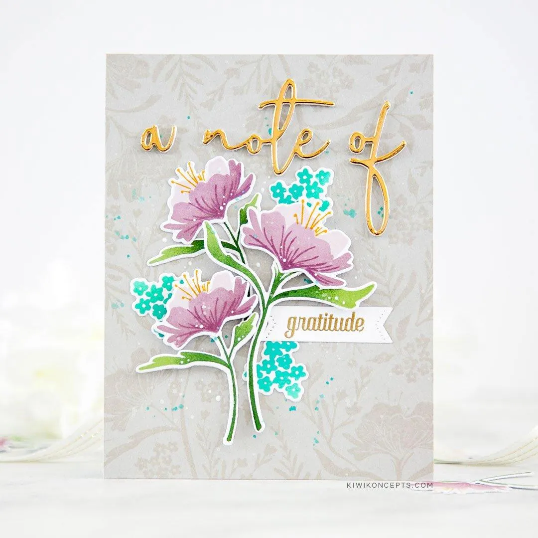 Fresh Floral Background Stamp