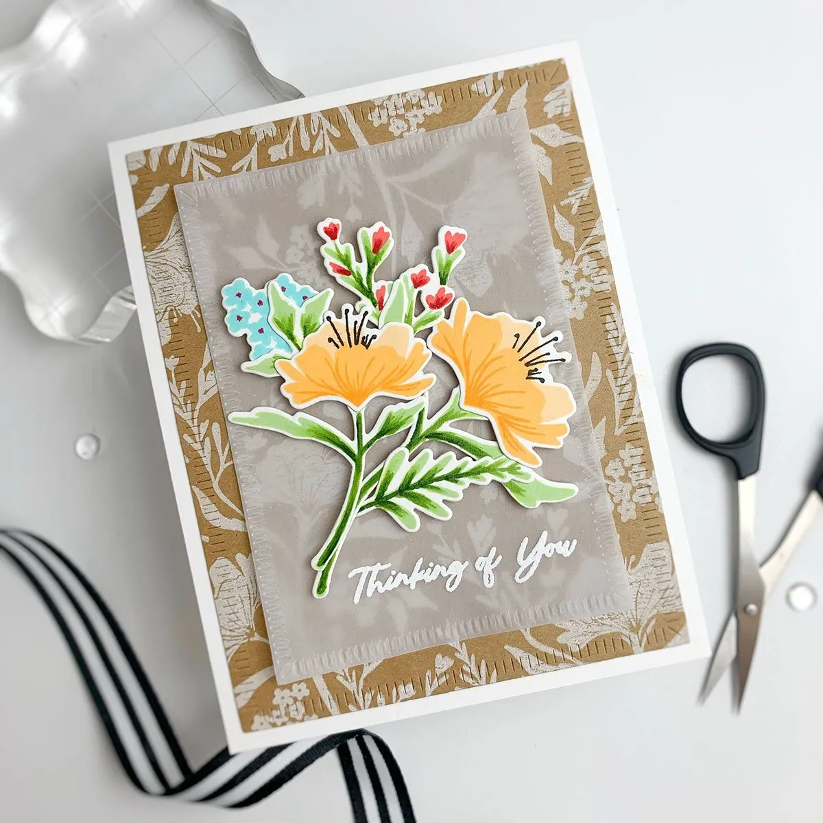 Fresh Floral Background Stamp