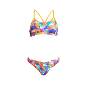 Funkita Girls Racerback Two Piece FKS035G - Swim Swan