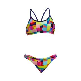 Funkita On The Grid Racerback Girls Two Piece