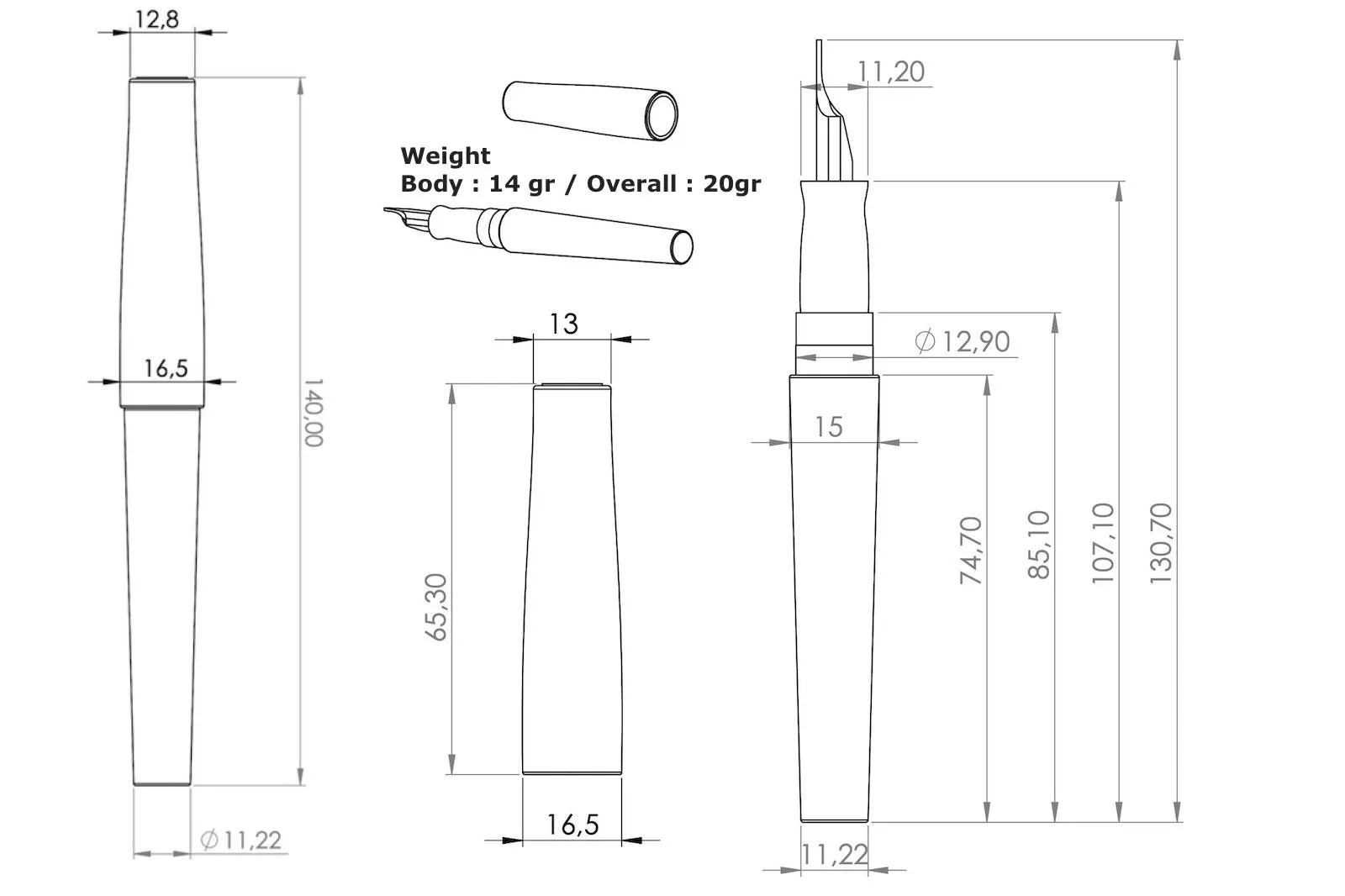 Galen X Studyo Agackakan - Fountain Pen V1 - Royal Angel Fish