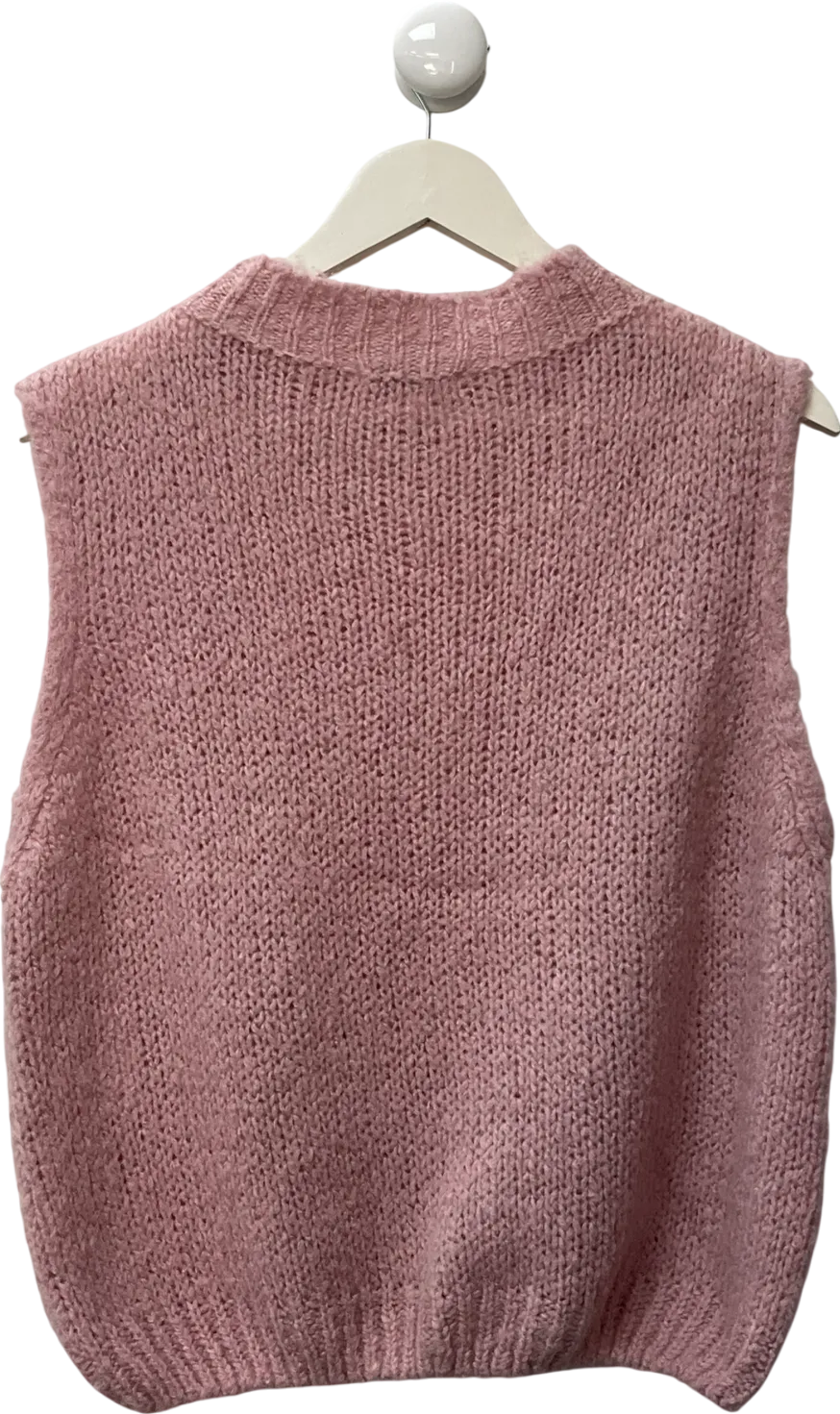 Glossy paris Light Pink Knitted Vest UK M