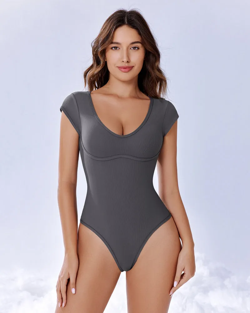 Going Out Bodysuits Shapewear Cap Tops