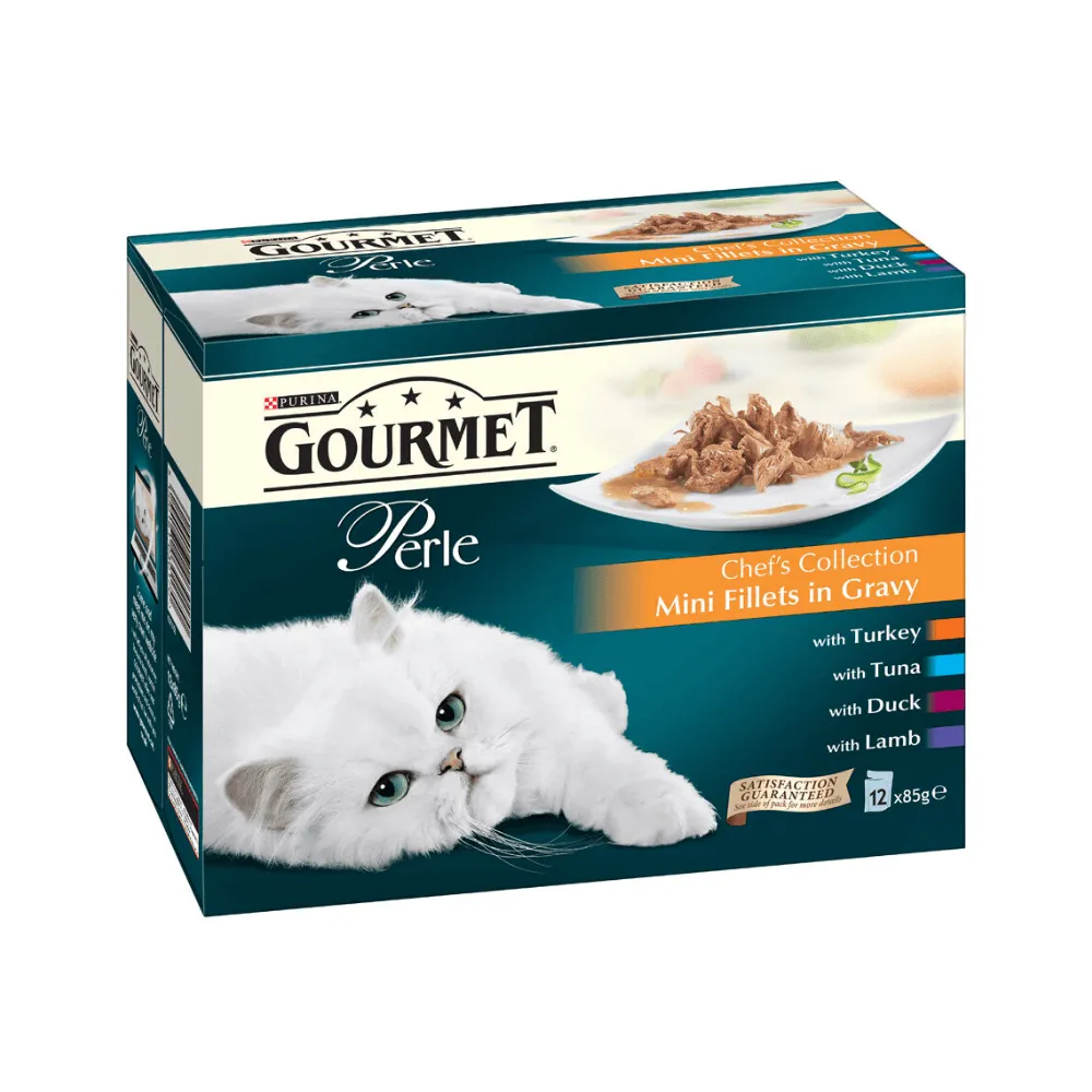 Gourmet Perle Chef Selection Mini Fillets in Gravy 48 x 85g