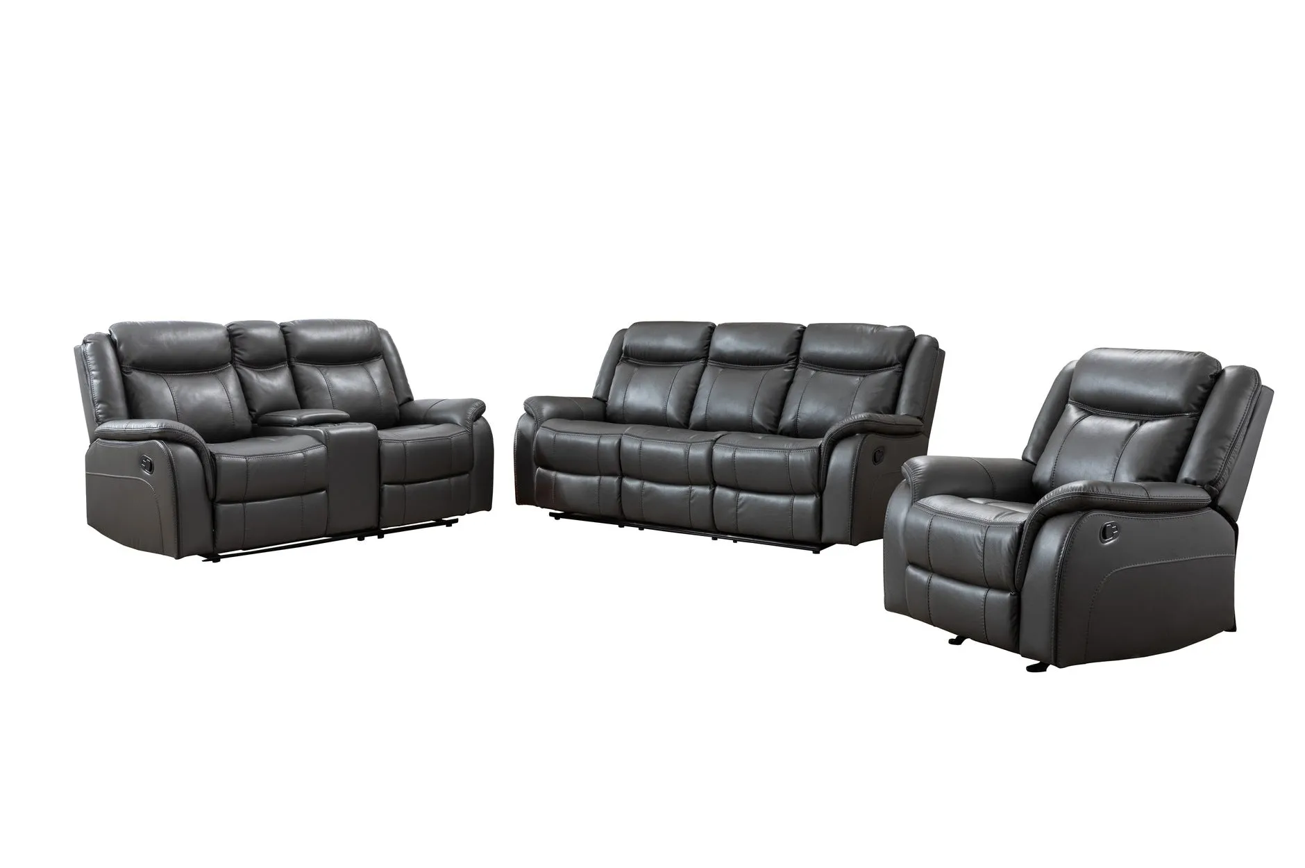 Grey Paxton Reclining Living Set