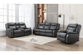 Grey Paxton Reclining Living Set