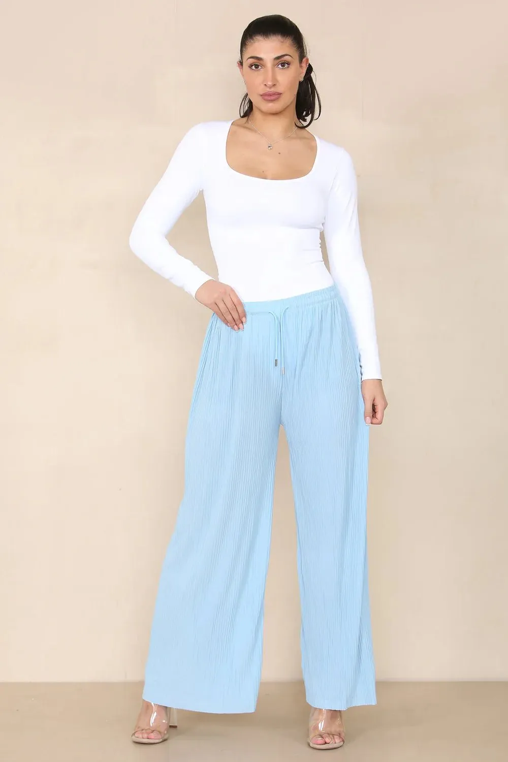 Hallie Plain Pleated Trousers