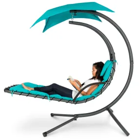 Hanging Curved Chaise Lounge Chair - Best Choice Products