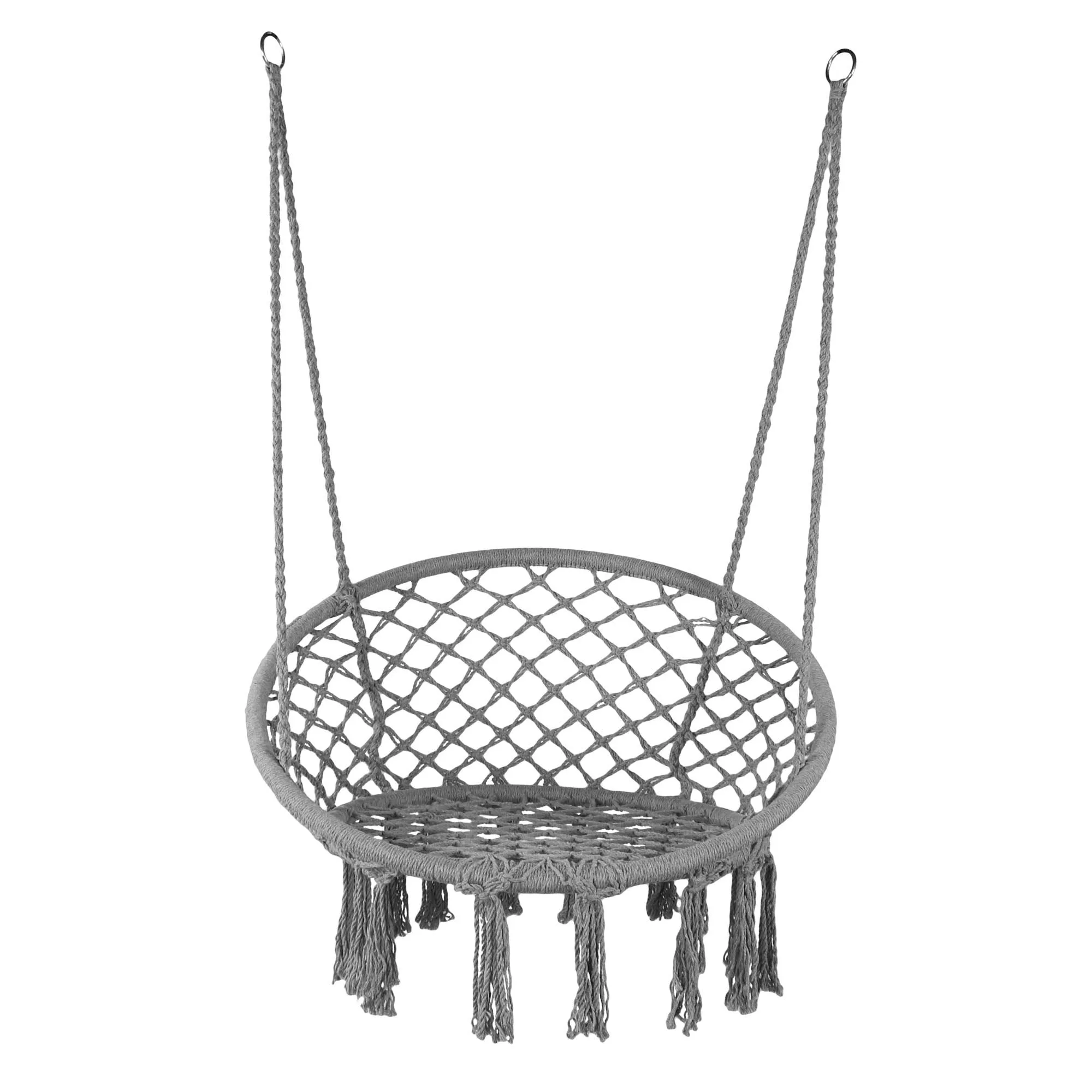 Hanging Knitted Mesh Cotton Rope Macrame Swing - LAZZO