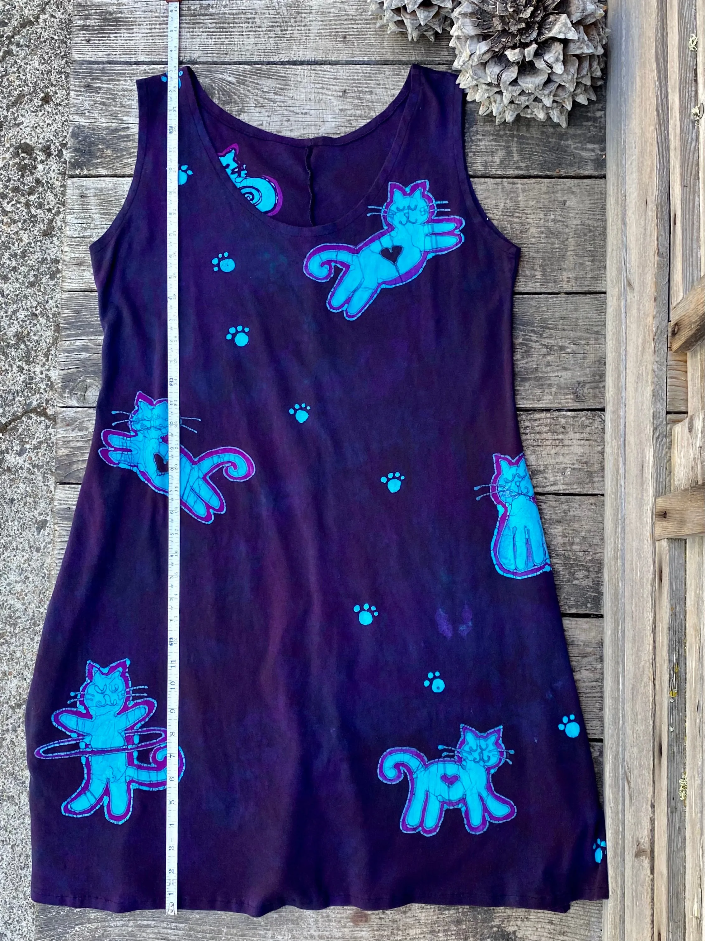 Happy Cat Handmade Batik Dress