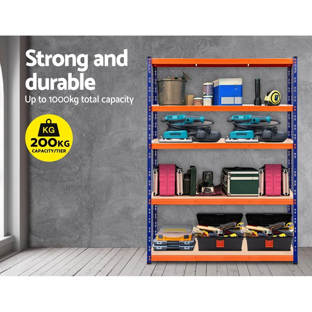 Heavy-Duty 4-Tier Garage Shelving Rack 200kg Capacity Giantz