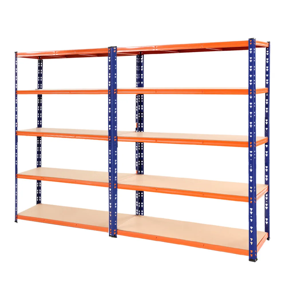 Heavy-Duty Adjustable Steel Storage Rack, 4-Tier, 2 Pack - Giantz