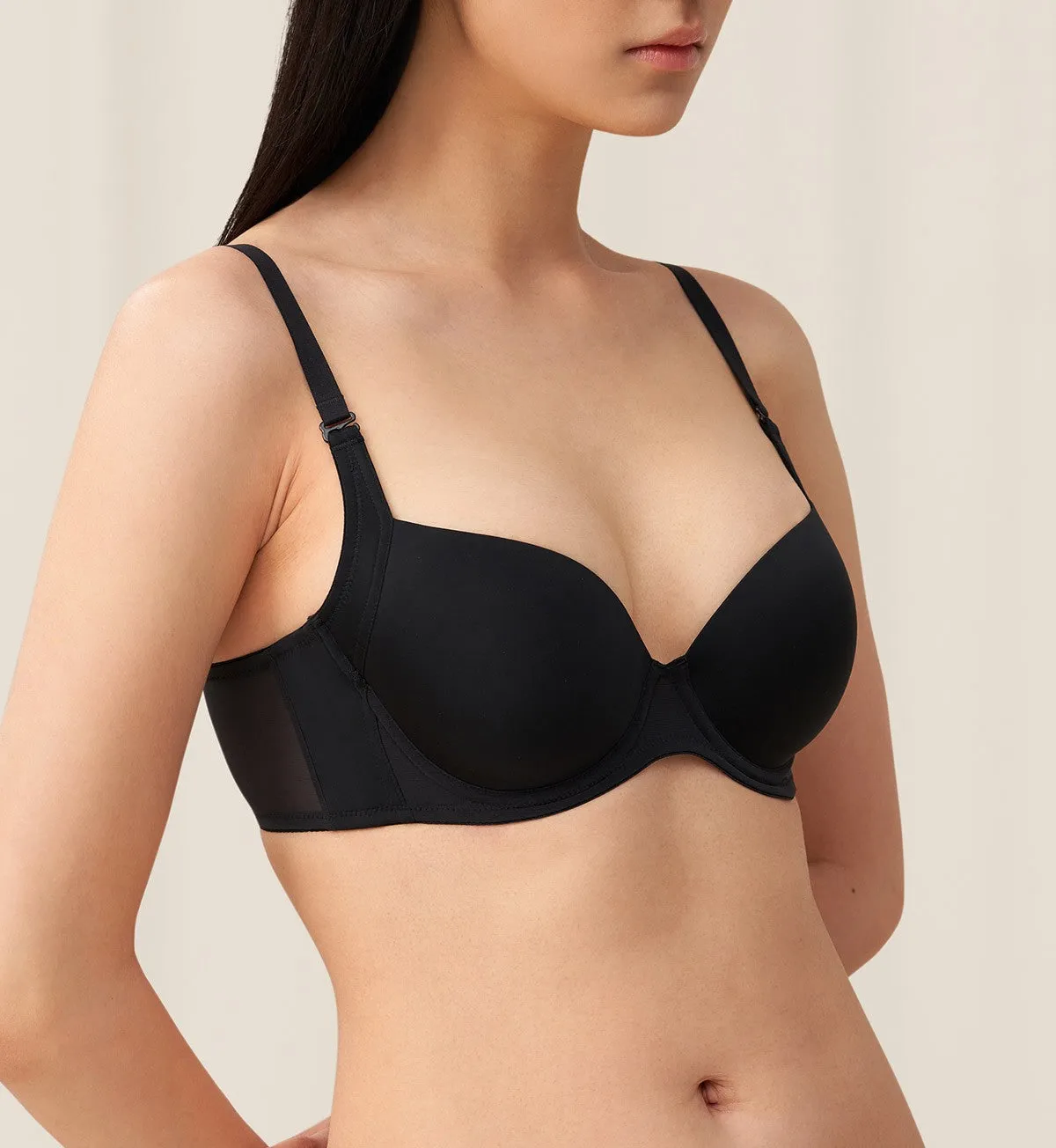 INVISIBLE INSIDE-OUT WIRED PADDED BRA