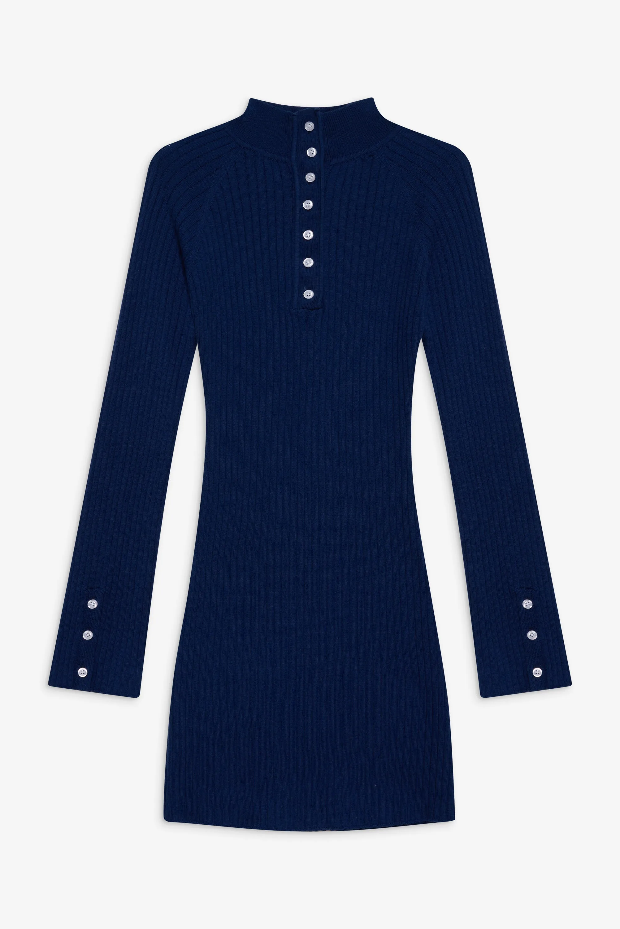 Isla Long Sleeve Mini Dress - Midnight Blue