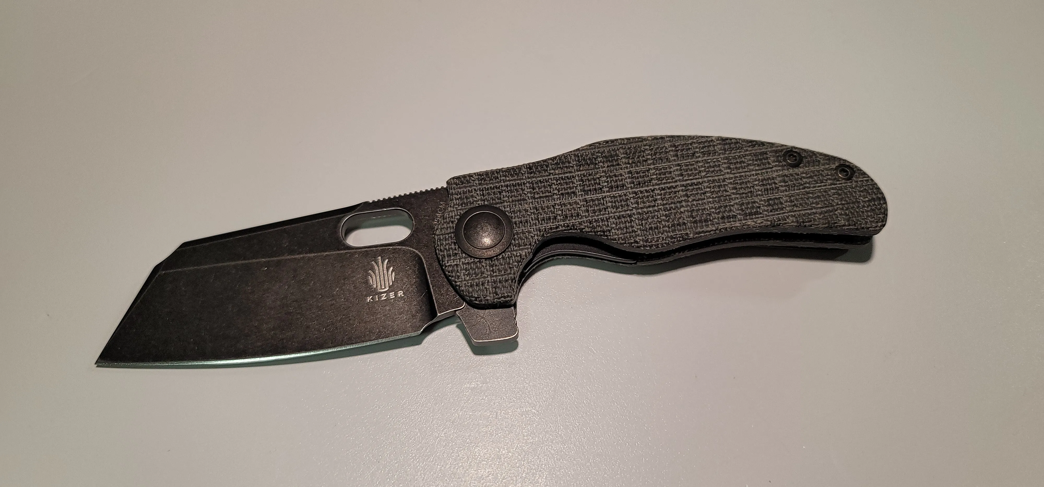 KizerXRey Exclusive Sheepdog C01c FRAG Micarta limited edition