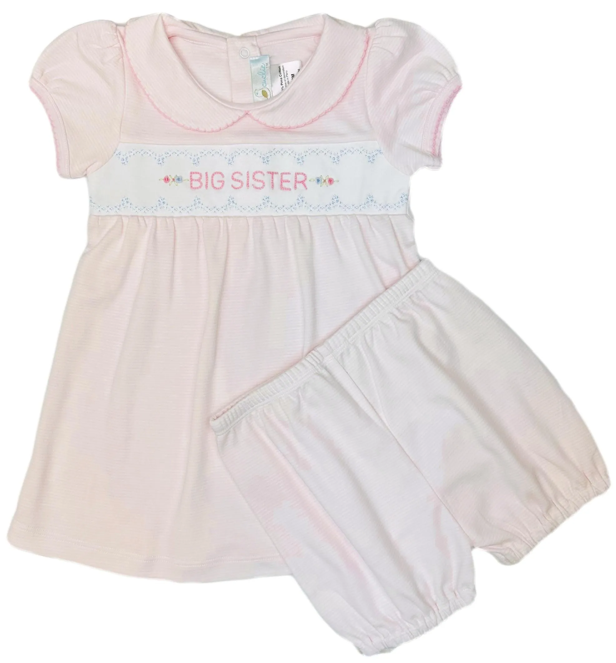 Knit Big Sister Dress and Bloomer Set