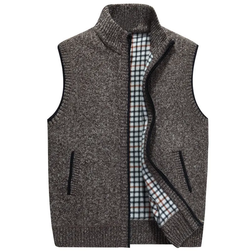 Knitted sweater vest