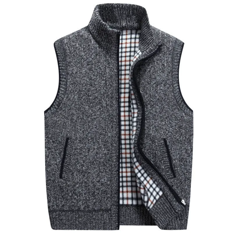 Knitted sweater vest