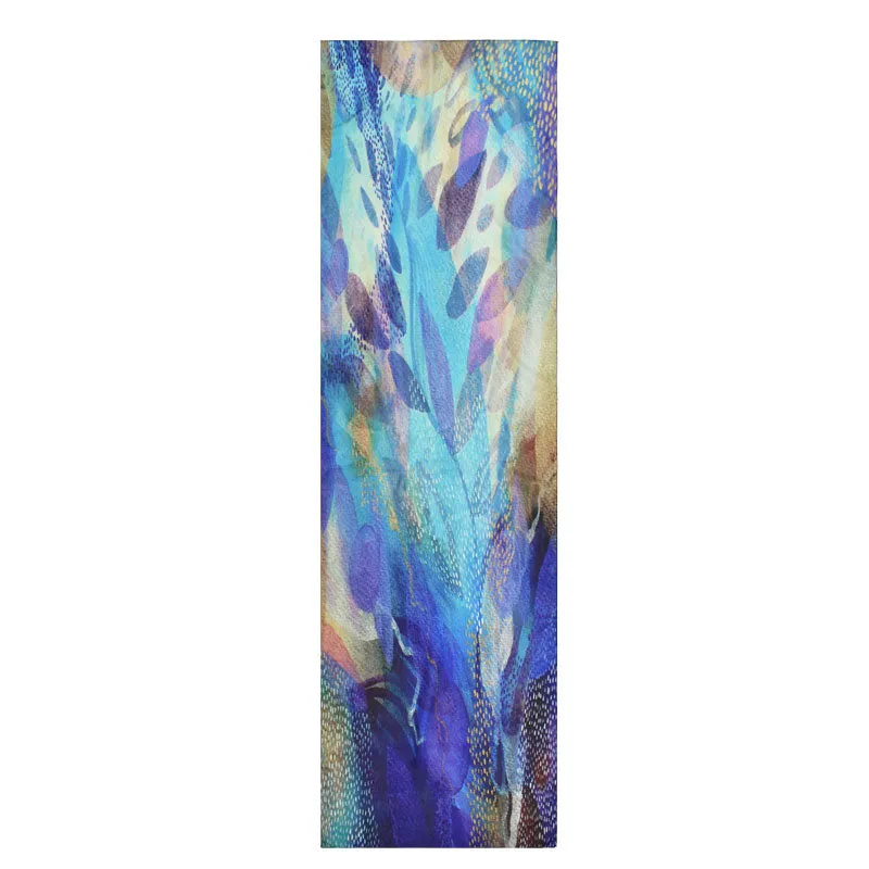 Krystal Dot & Feather Silk Scarf