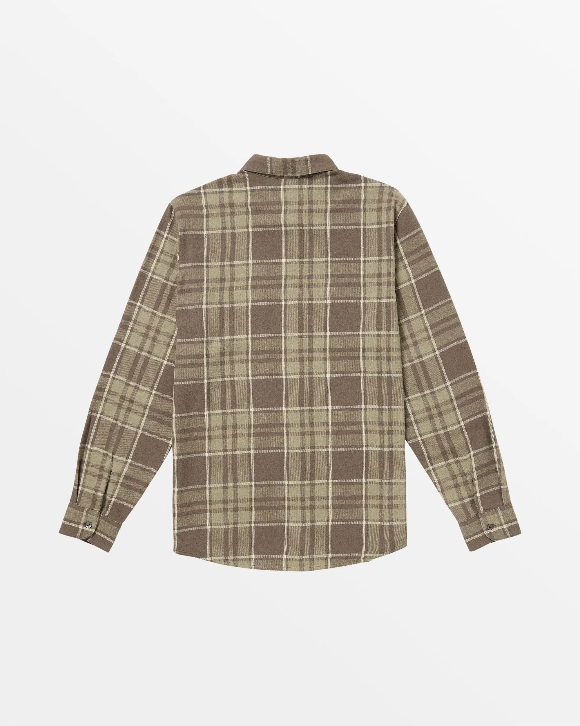 Leland Flannel Long Sleeve Shirt - Mushroom