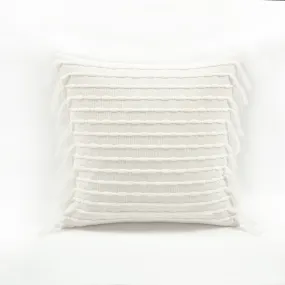 Linear Tassel Cotton Decorative Pillow Cover